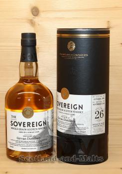 Girvan 1988 - 26 Jahre Refill Hogshead No. HL11119 mit 56,3% - single Grain scotch Whisky - Sovereign von Hunter Laing