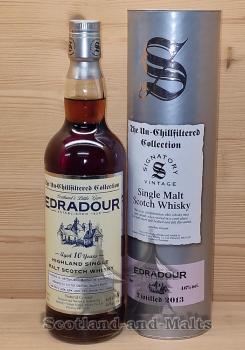 Edradour 2013 - 10 Jahre First Fill Oloroso Sherry Cask No. Cask #253, 254, 255, 256 single Malt scotch Whisky mit 46,0% von Signatory