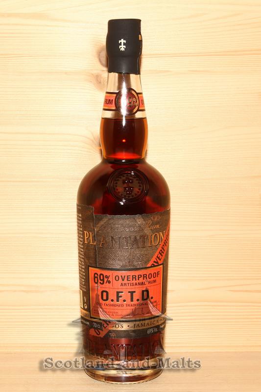 Plantation O.F.T.D. Overproof Rum mit 69,0% - Plantation Artisanal Rum aus Jamaica, Guyana und Barbados
