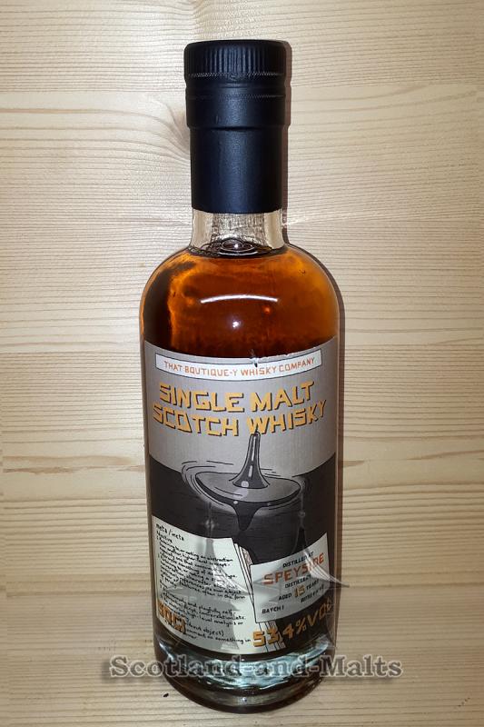Speyside Distillery 15 Jahre - Batch 1 mit 53,4% That Boutique-y Whisky Company