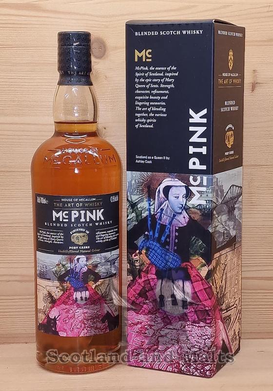 Mc Pink Blended Scotch Port Finish mit 43,5% Single Malt Scotch Whisky von House of McCallum / Sample ab