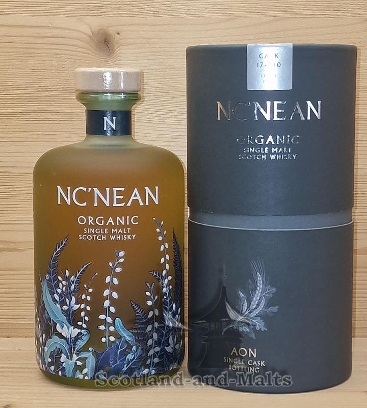 Nc'nean Aon Rye Cask 17-340 Organic Single Malt Scotch Whisky Cask Strength mit 57,1% (DE-ÖKO-006)